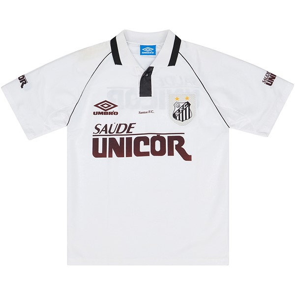 Tailandia Camiseta Santos Replica Primera Ropa Retro 1997 Blanco